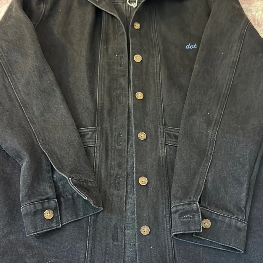 Sezane Will Jacket in Black Denim Size M - Picture 4 of 7
